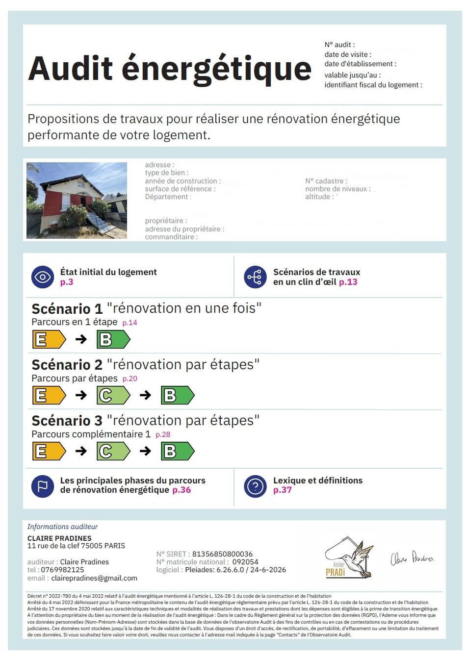 audit atelier pradi